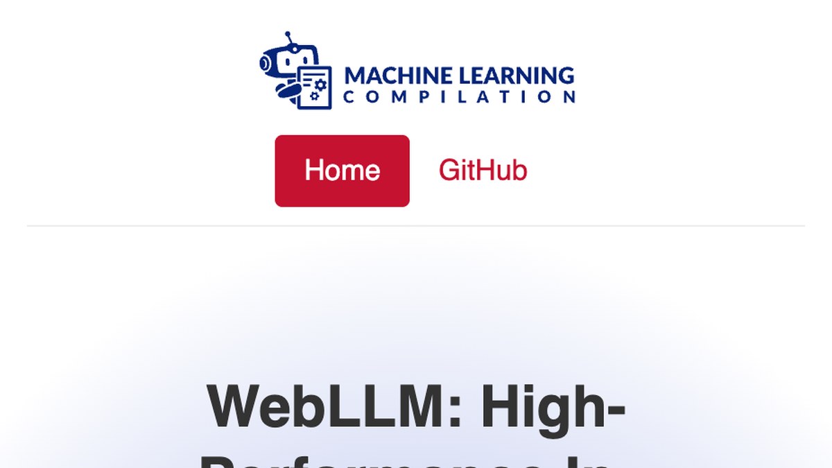 WebLLM：在瀏覽器分頁裡直接跑 AI 模型，不用伺服器、不用 API 金鑰